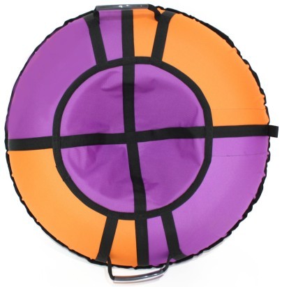 Тюбинг Hubster Хайп фиолетово-оранжевый (120 см)