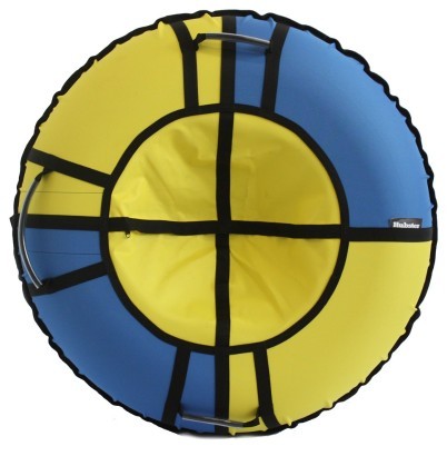 Тюбинг Hubster Хайп голубой-желтый (90 см)