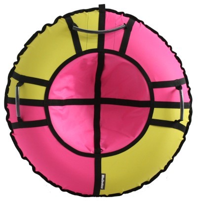 Тюбинг Hubster Хайп желто-розовый (90 см)